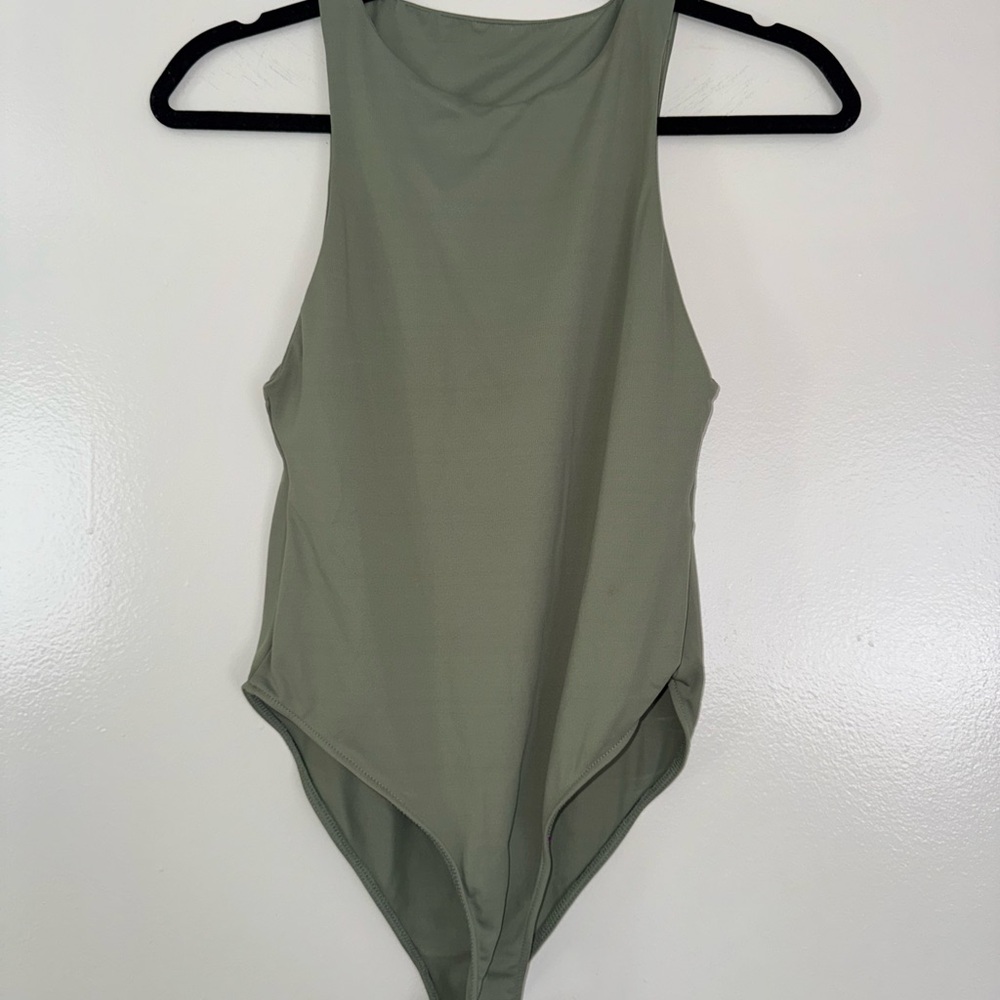 Zara Olive Green Bodysuit